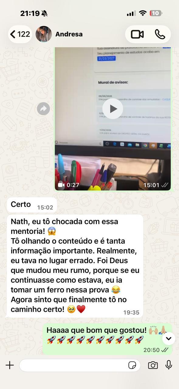 Print de depoimento 1