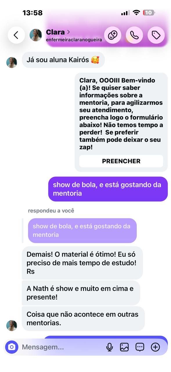 Print de depoimento 5